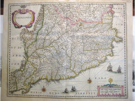 Cataluña. Janssonius. 1636
