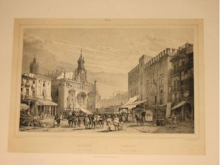Valencia mercado Chapuy 1844