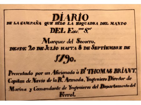 Campaña Finisterre 1790.Cuestión de Nootka.Manuscrito original