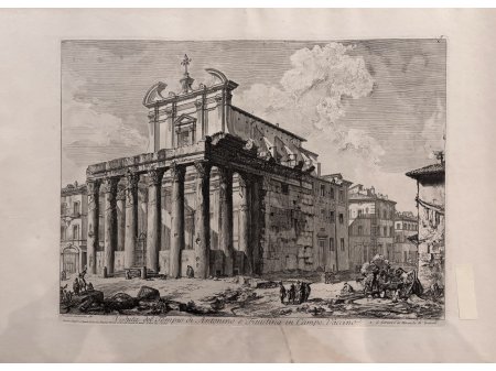 Antonino and Faustina temple by Piranesi