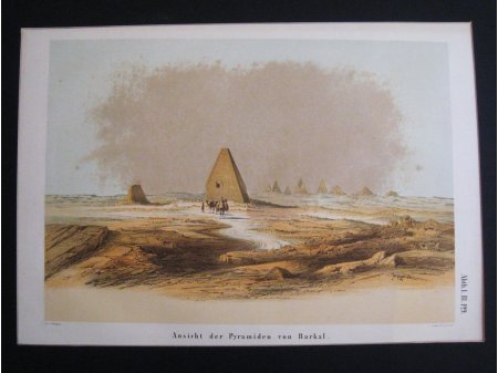 Gebel Barkal Piramids.Sudan. Lepsius